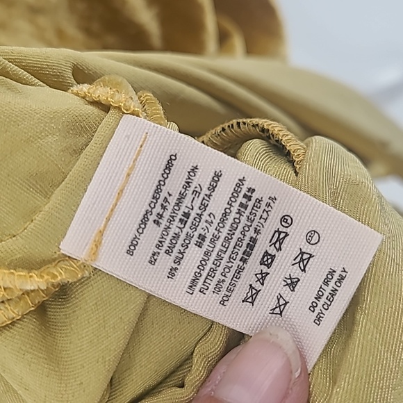 Urban outfitters mustard yellow tie back maxi dress small - Picture 10 of 12